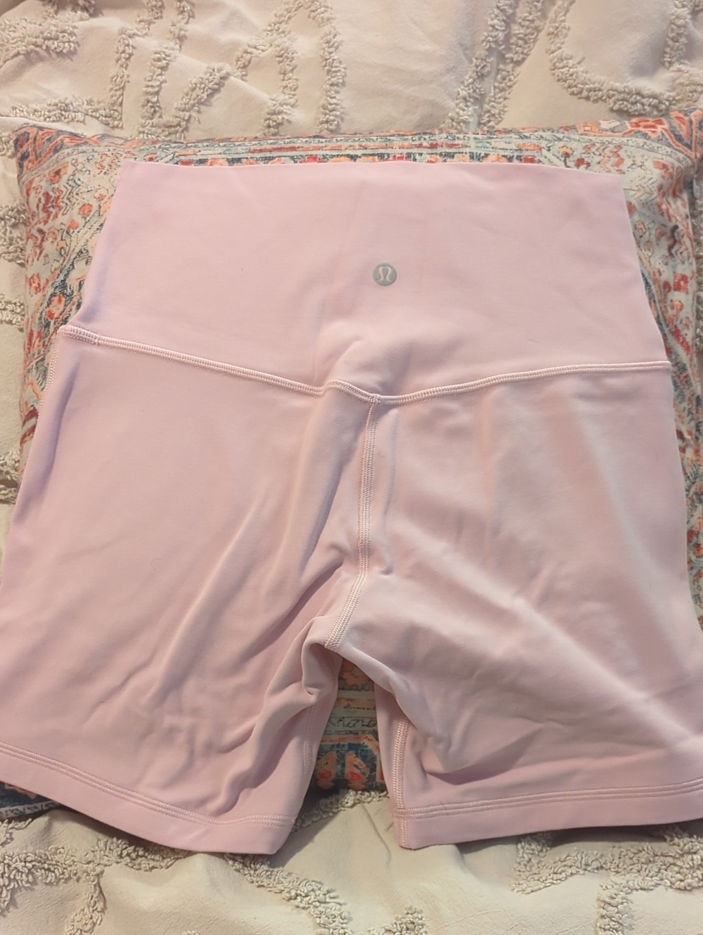 lululemon Light Pink High-Rise Align Shorts